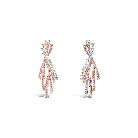 Pink Diamond Earrings