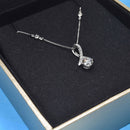 Solitaire Diamond Pendant with Twisted Bail