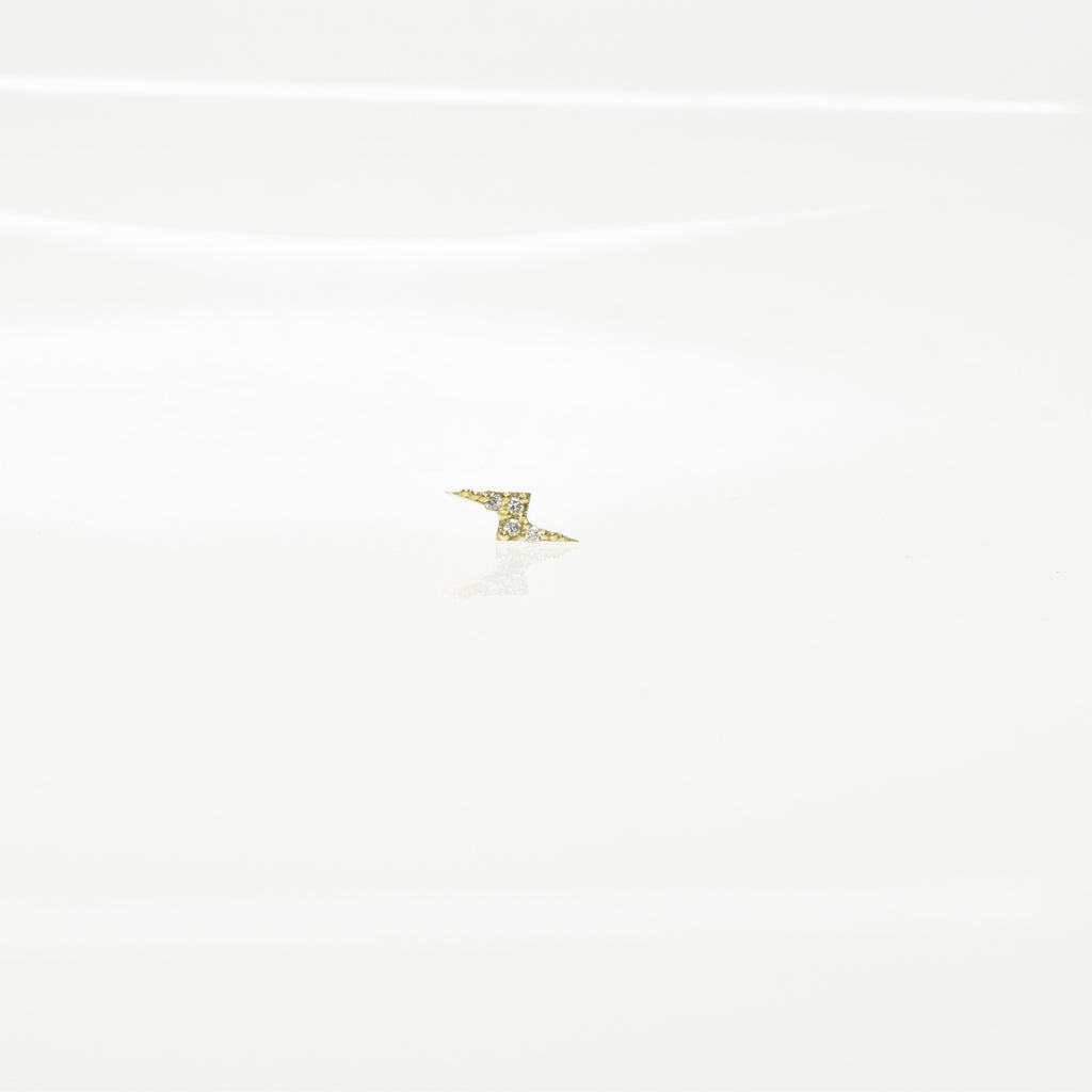 Lightning Bolt Threaded Stud Earring NIYA K