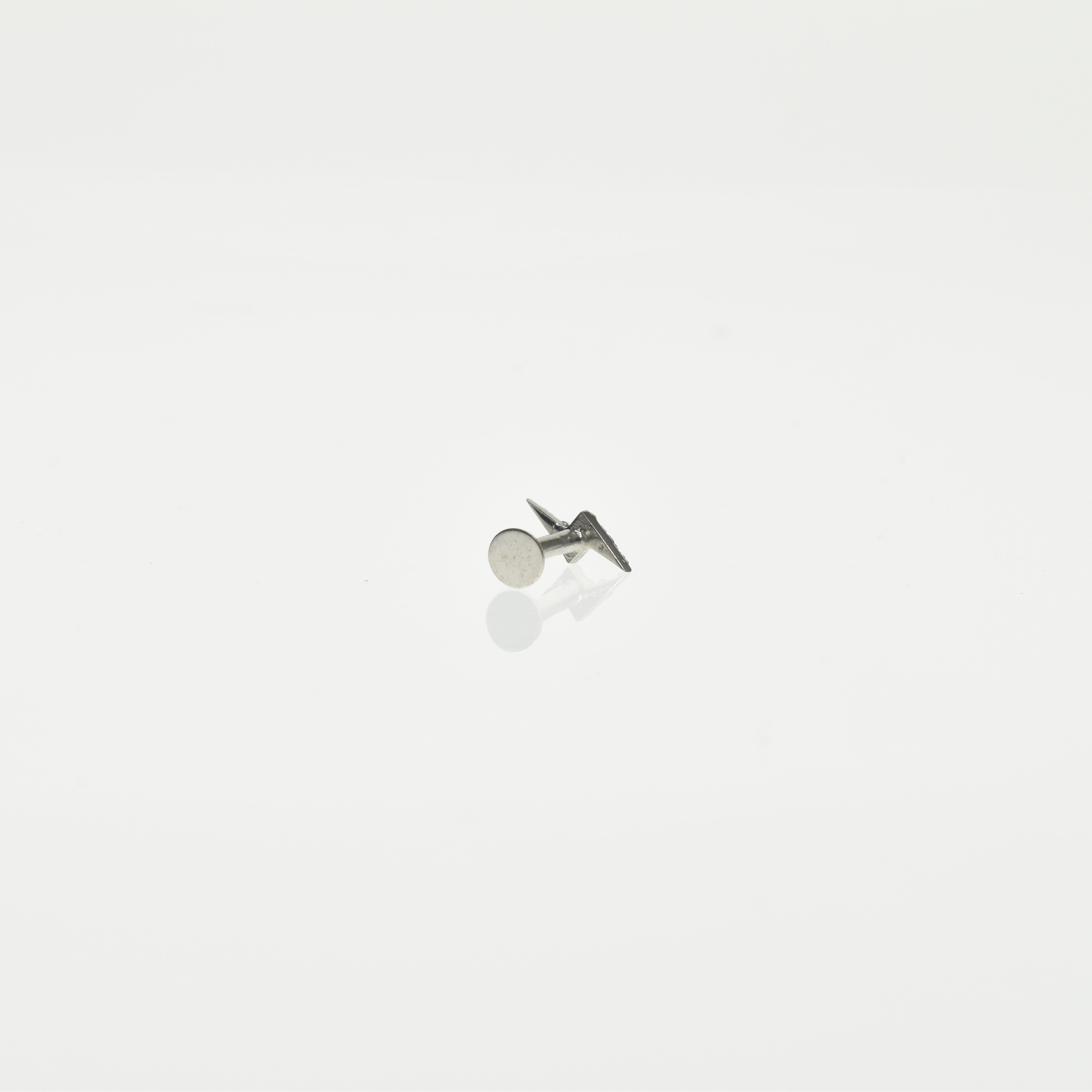 Lightning Bolt Threaded Stud Earring