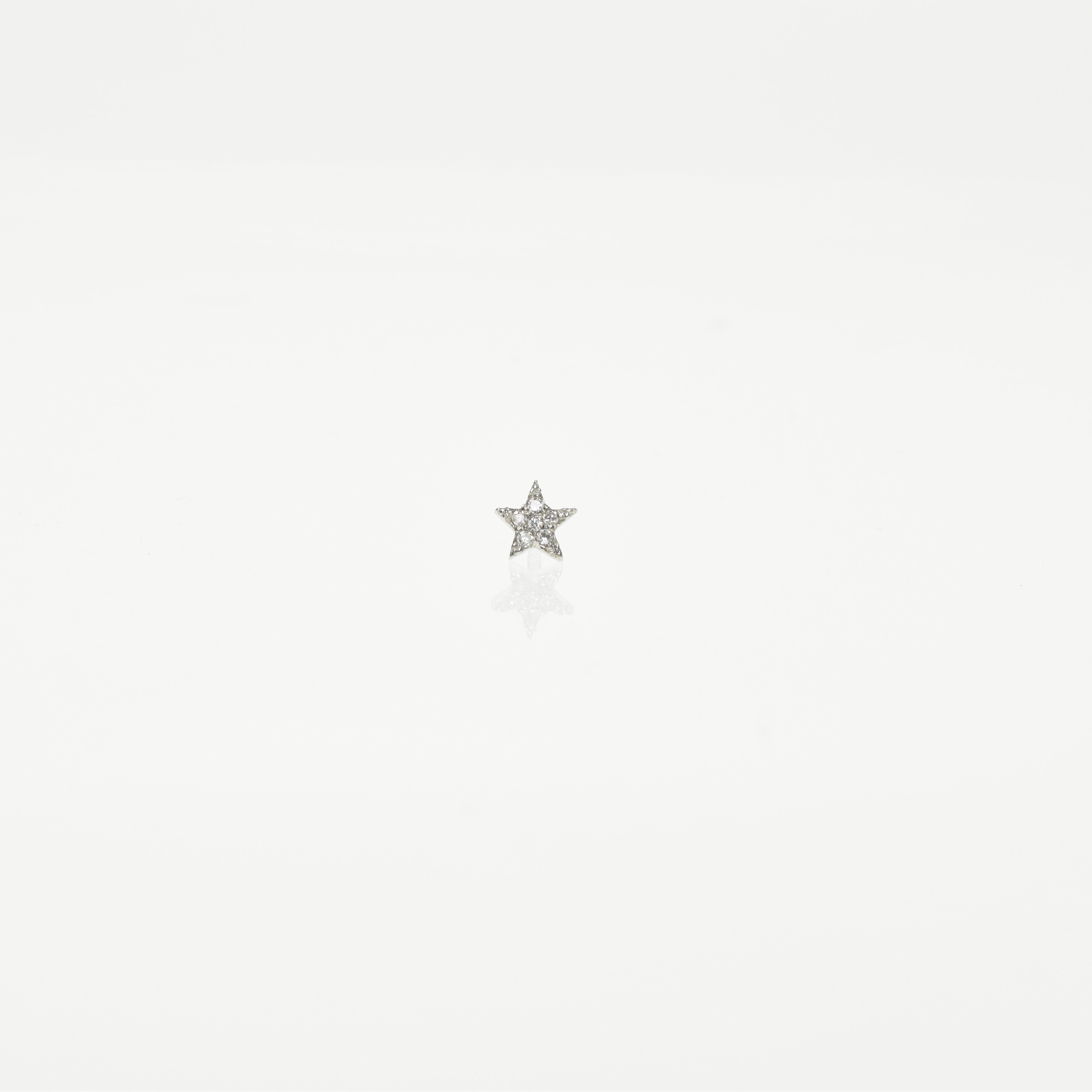 Star Threaded Stud Earring