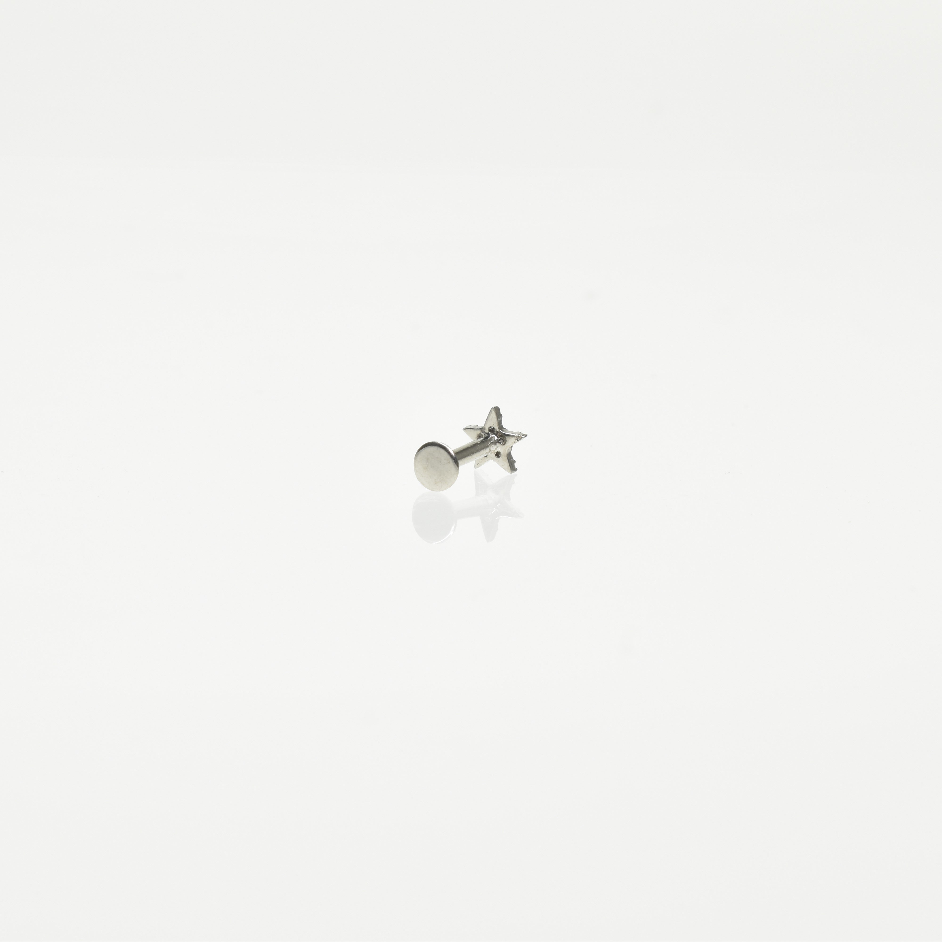 Star Threaded Stud Earring