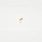 Solitaire Bezel Threaded Stud Earring