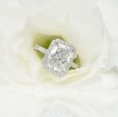 Radiant Cut Halo Diamond Ring