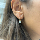 Diamond Solitaire Drop Earrings