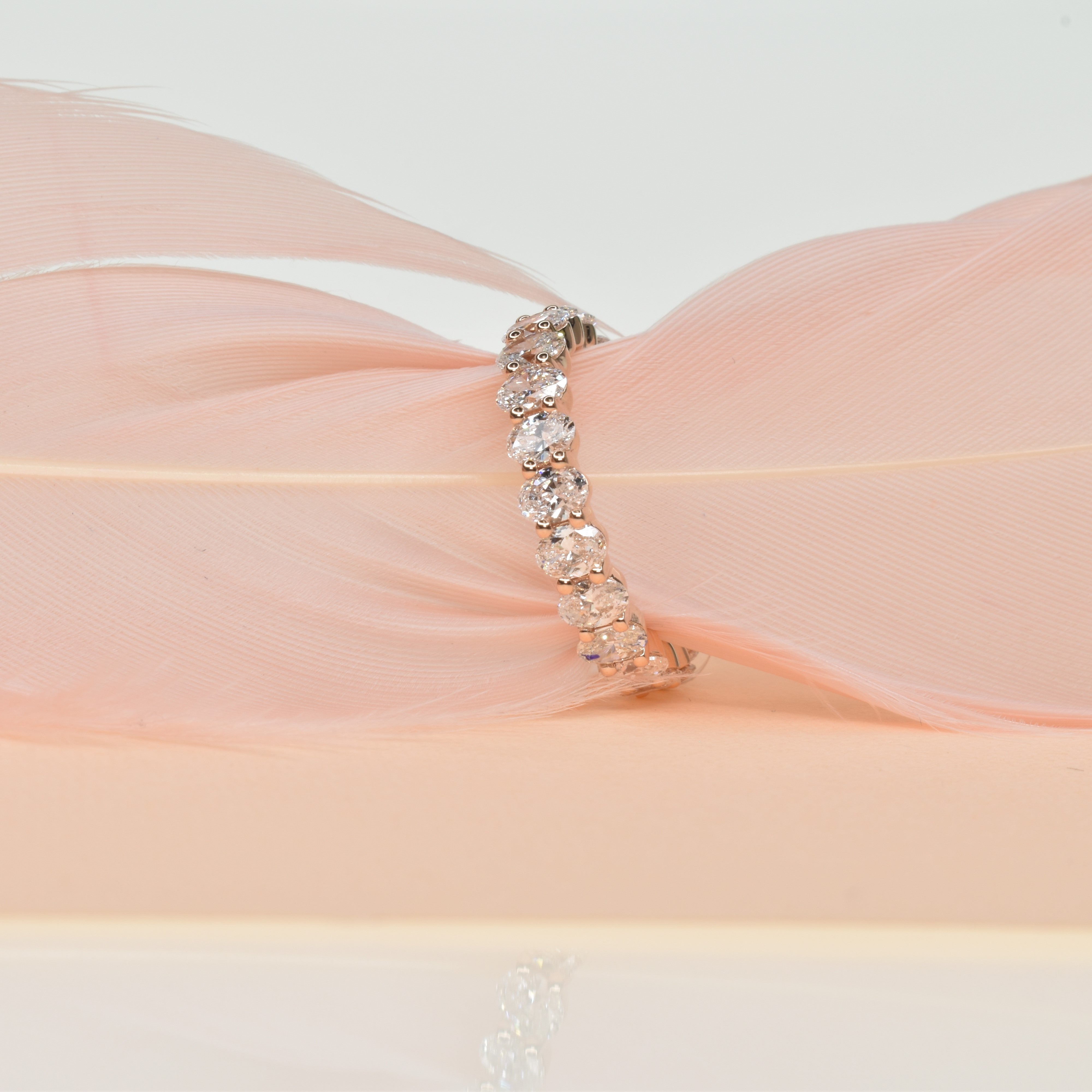 Oval Eternity Ring with 0.10ct Lab Grown Diamonds