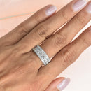 Channel Set Diamond Band with Miligrain detail