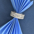 Channel Set Diamond Band with Miligrain detail
