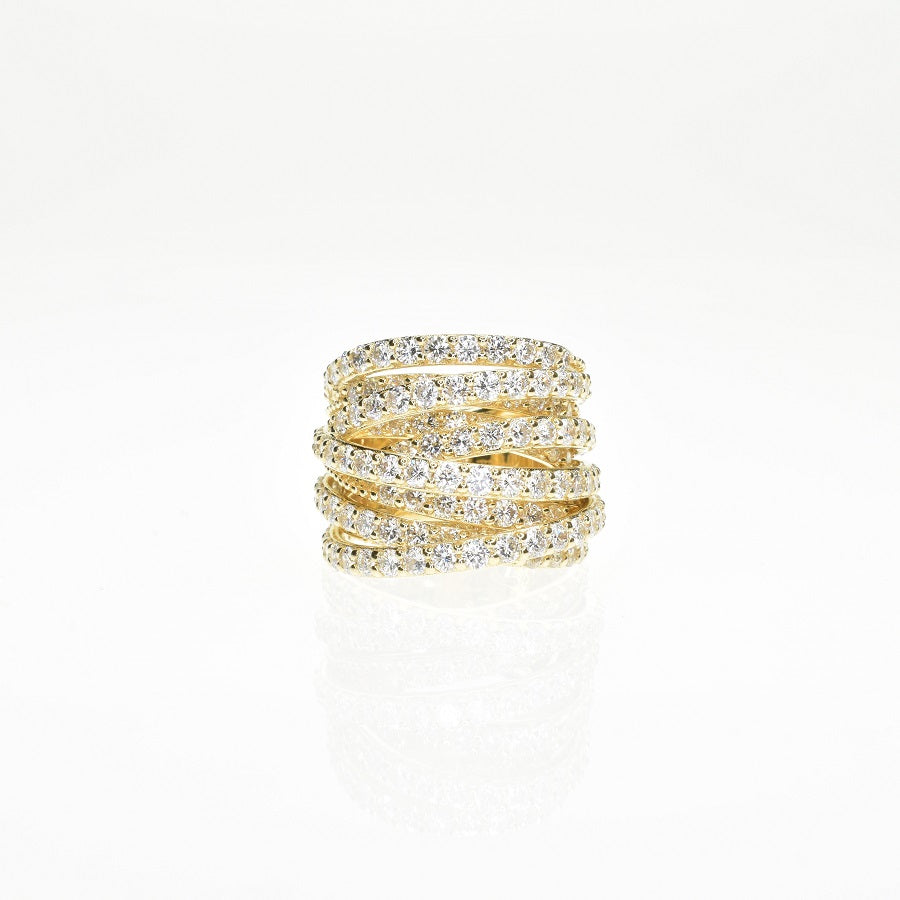 Multi Layered Diamond Ring