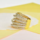 Multi Layered Diamond Ring