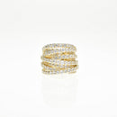 Multi Layered Diamond Ring