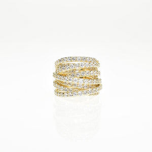 Multi Layered Diamond Ring