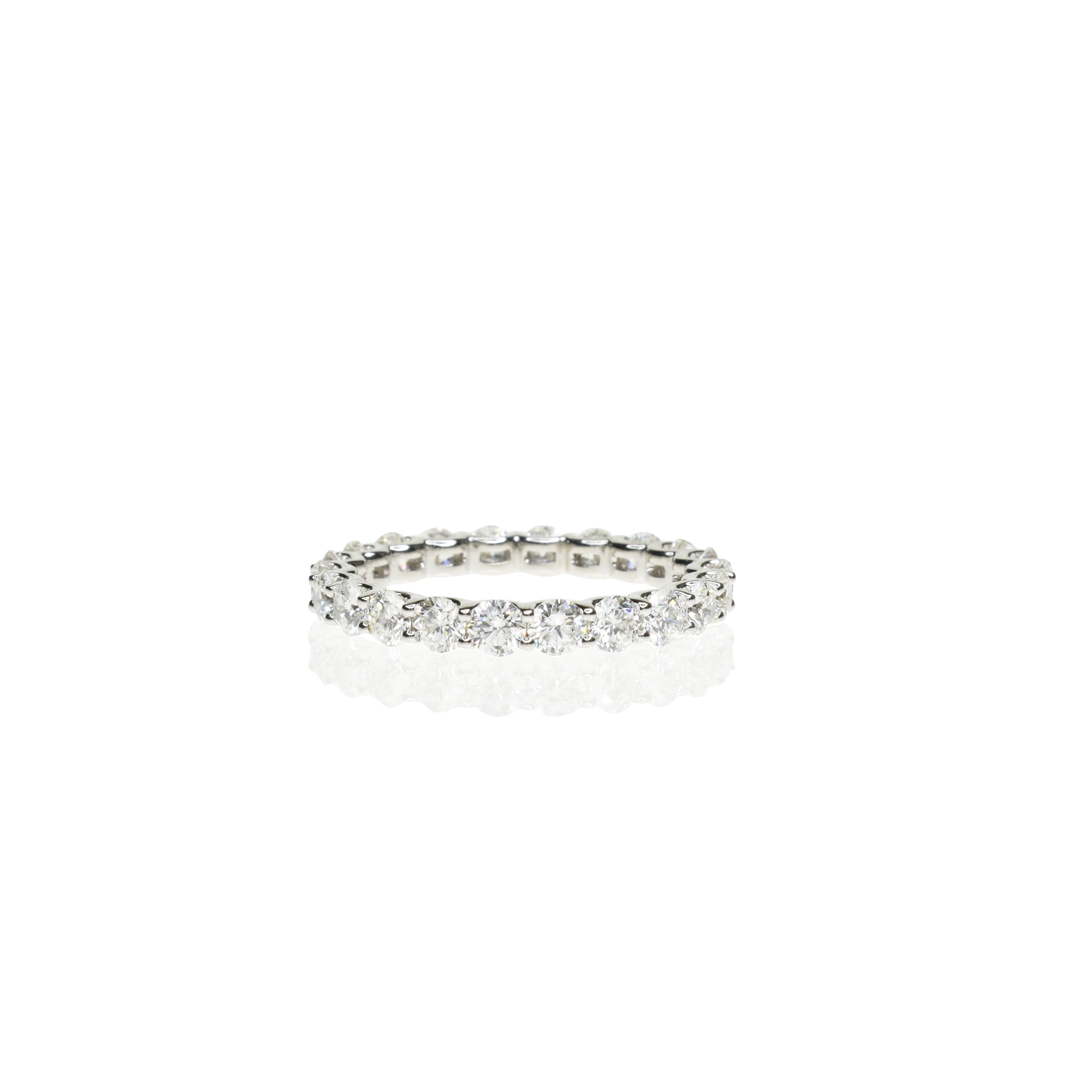 U Shape Setting Eternity Band using 2.8mm Diamonds