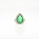 Pear Shaped Emerald Ring