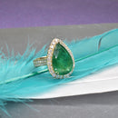 Pear Shaped Emerald Ring