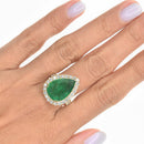 Pear Shaped Emerald Ring