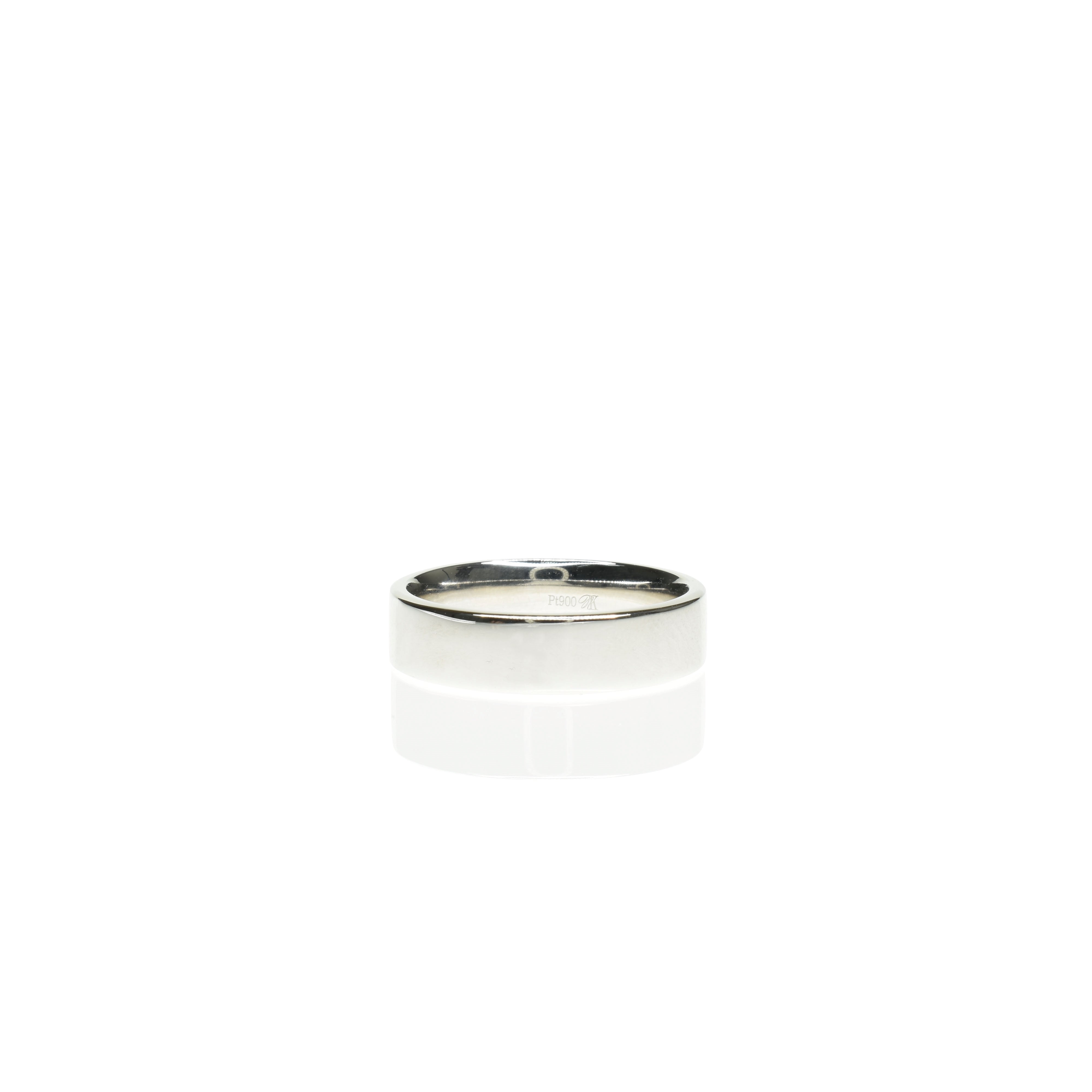 Straight Edge Wedding Band 6mm Wide
