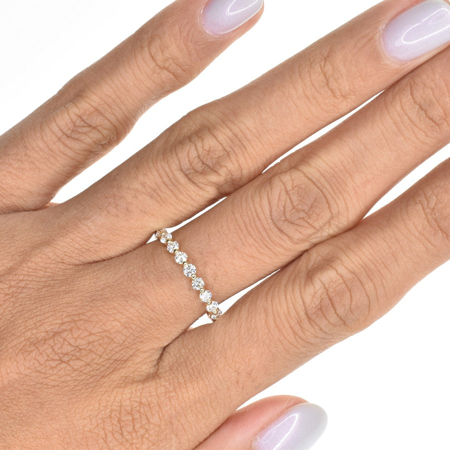 Shared Prong Eternity Band with 2.1mm Diamonds