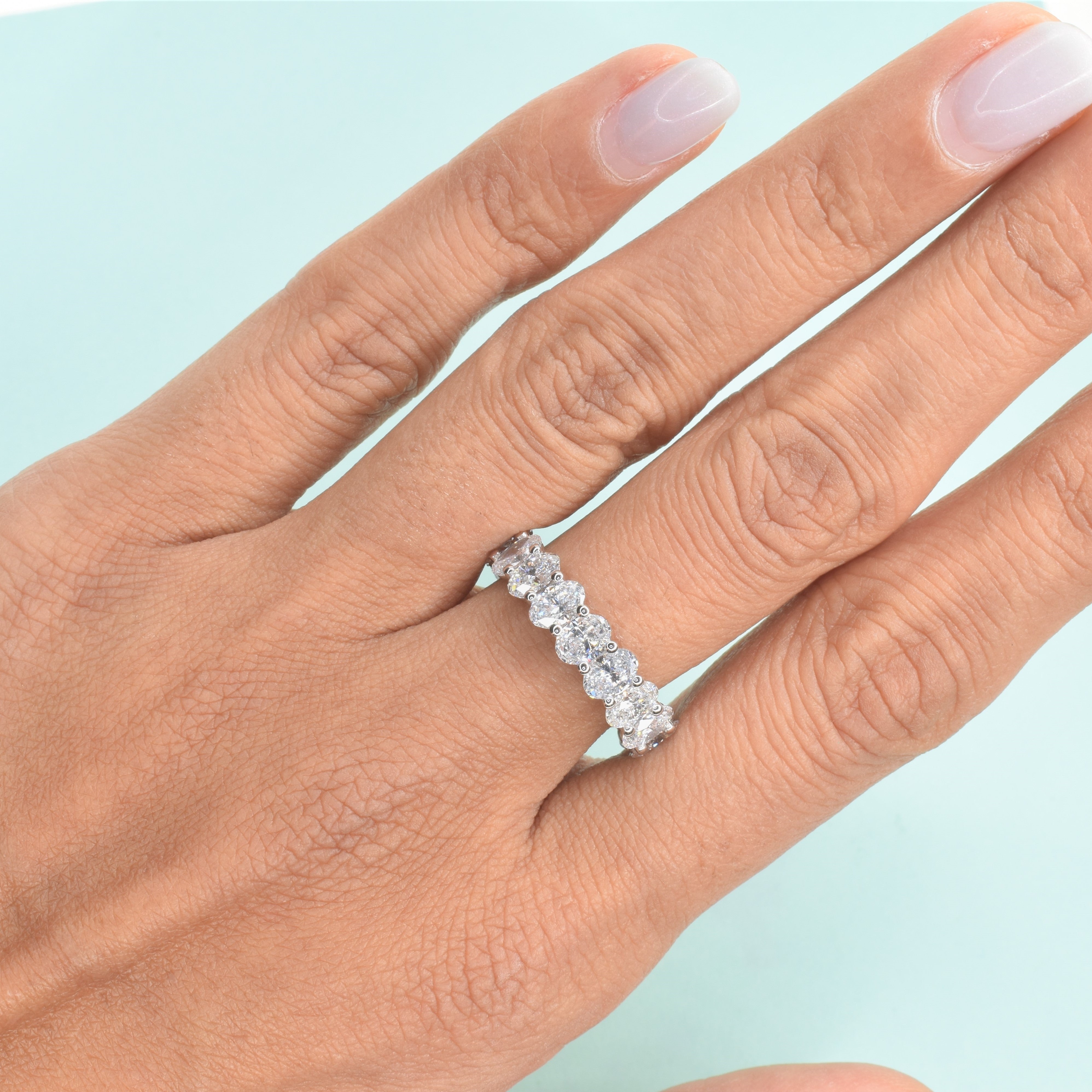 Oval Eternity Band with 0.25ct Lab Grown Diamonds