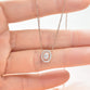 Oval Halo Necklace