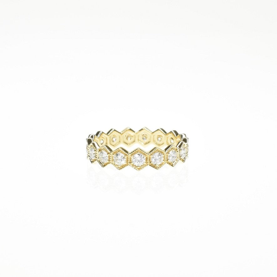 Small Hexagon Eternity Band