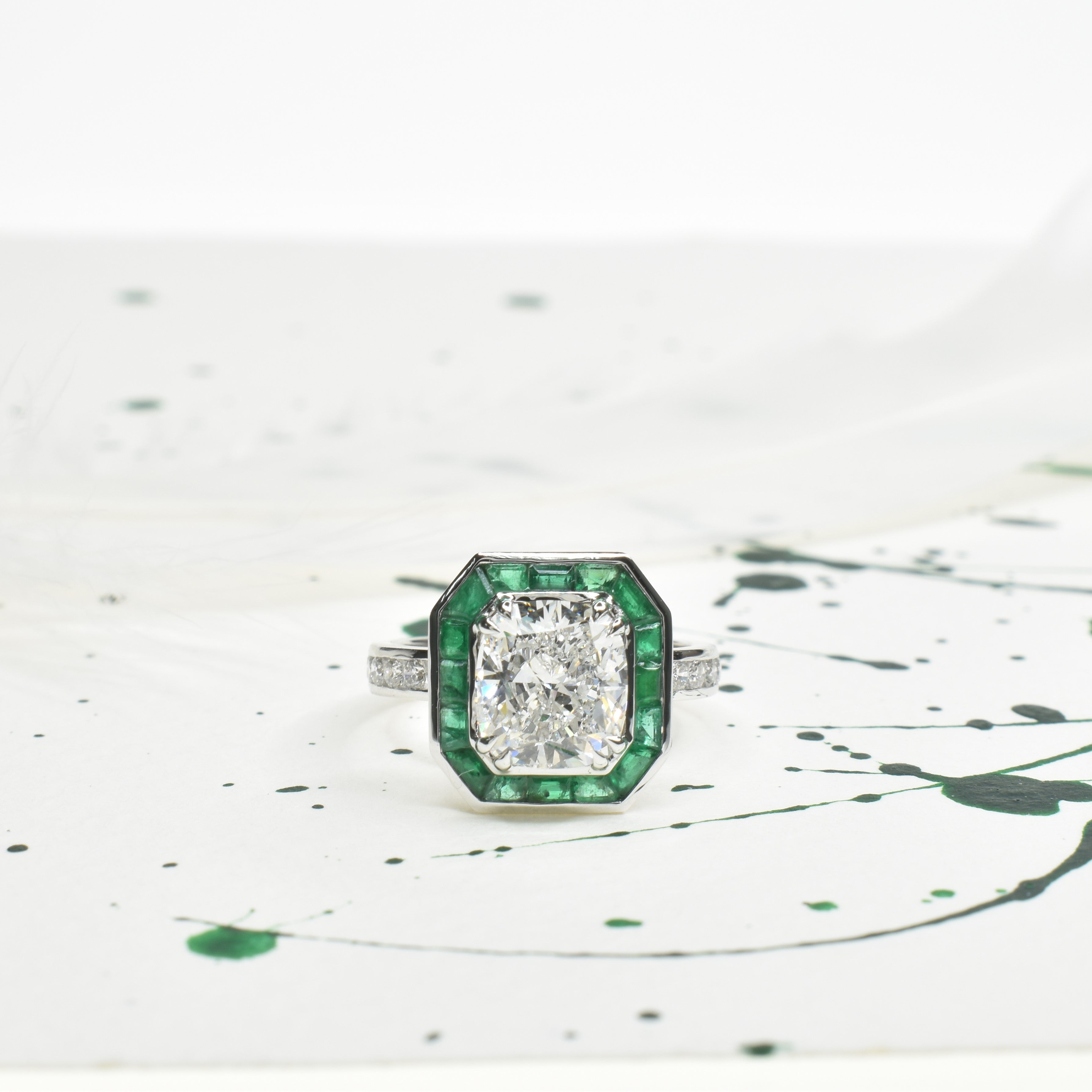 Cushion Cut Diamond Ring