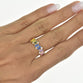 Rainbow Baguette Ring