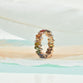 Rainbow Baguette Ring