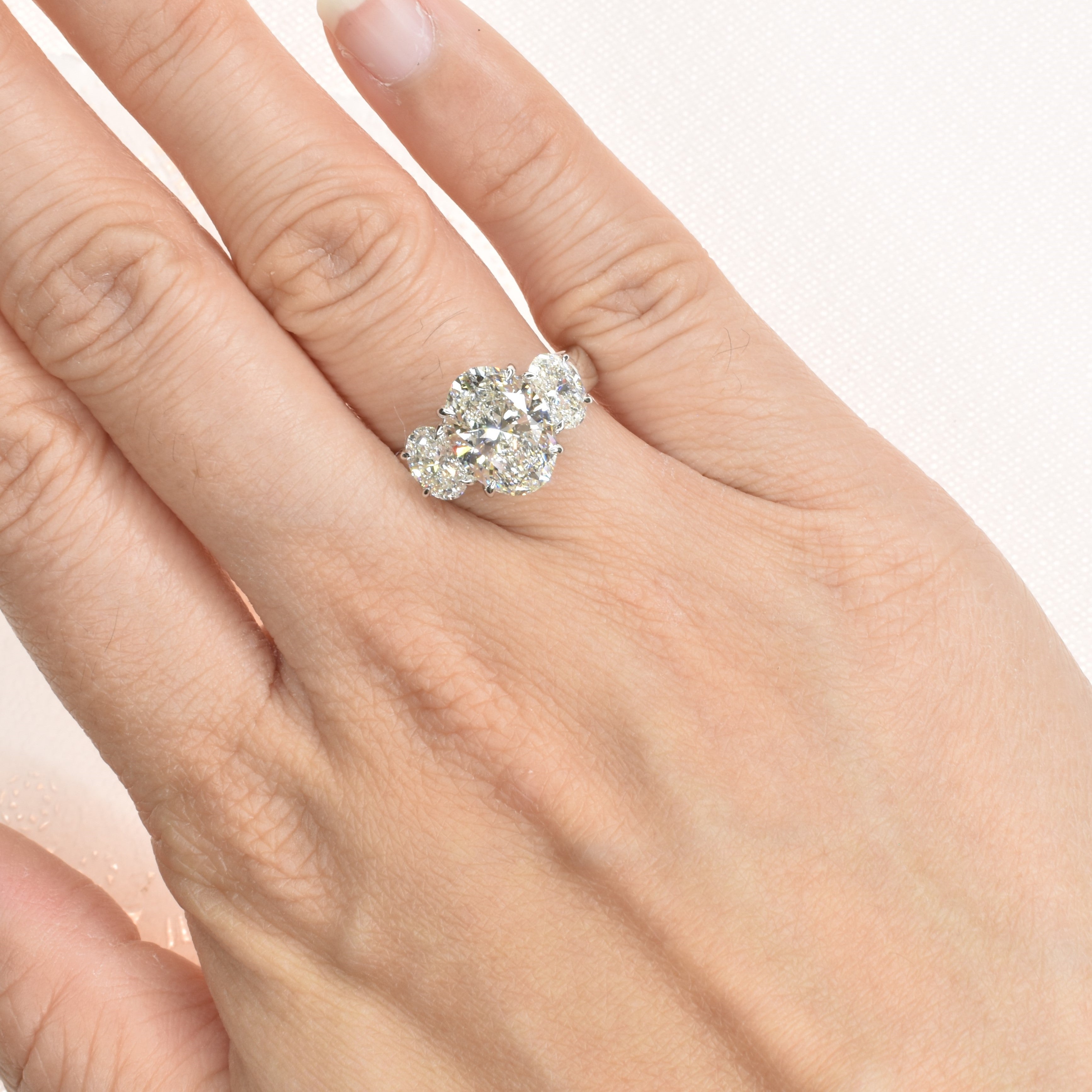 Oval Diamond Trilogy Ring