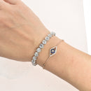 Sapphire and Diamond Evil Eye Bracelet