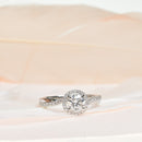 Twisted Halo Engagement Ring