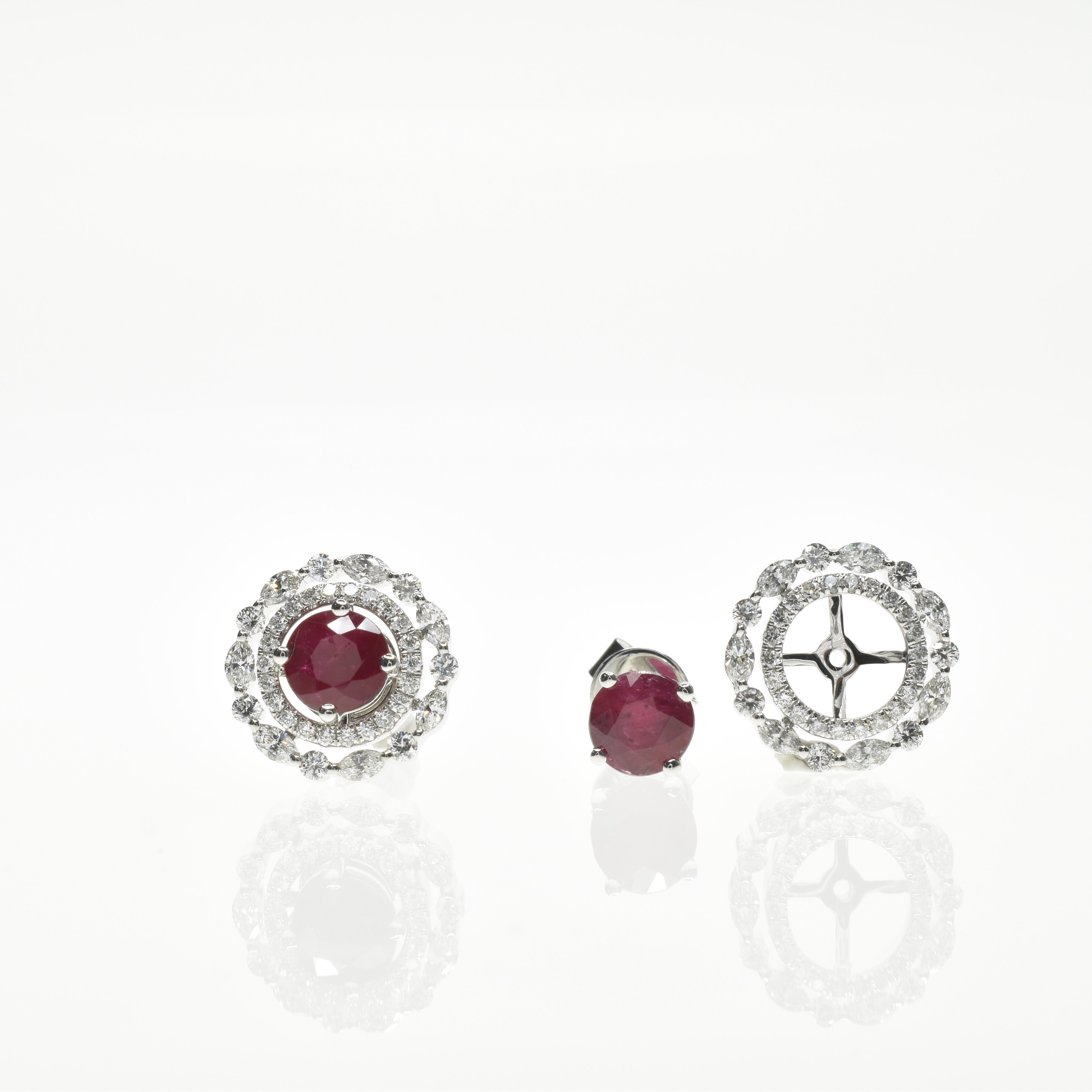 Marquise & Round Diamond Jacket with Gemstones