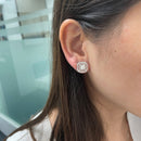 Unique Princess Cut Diamond Earrings with Removeable Jackets