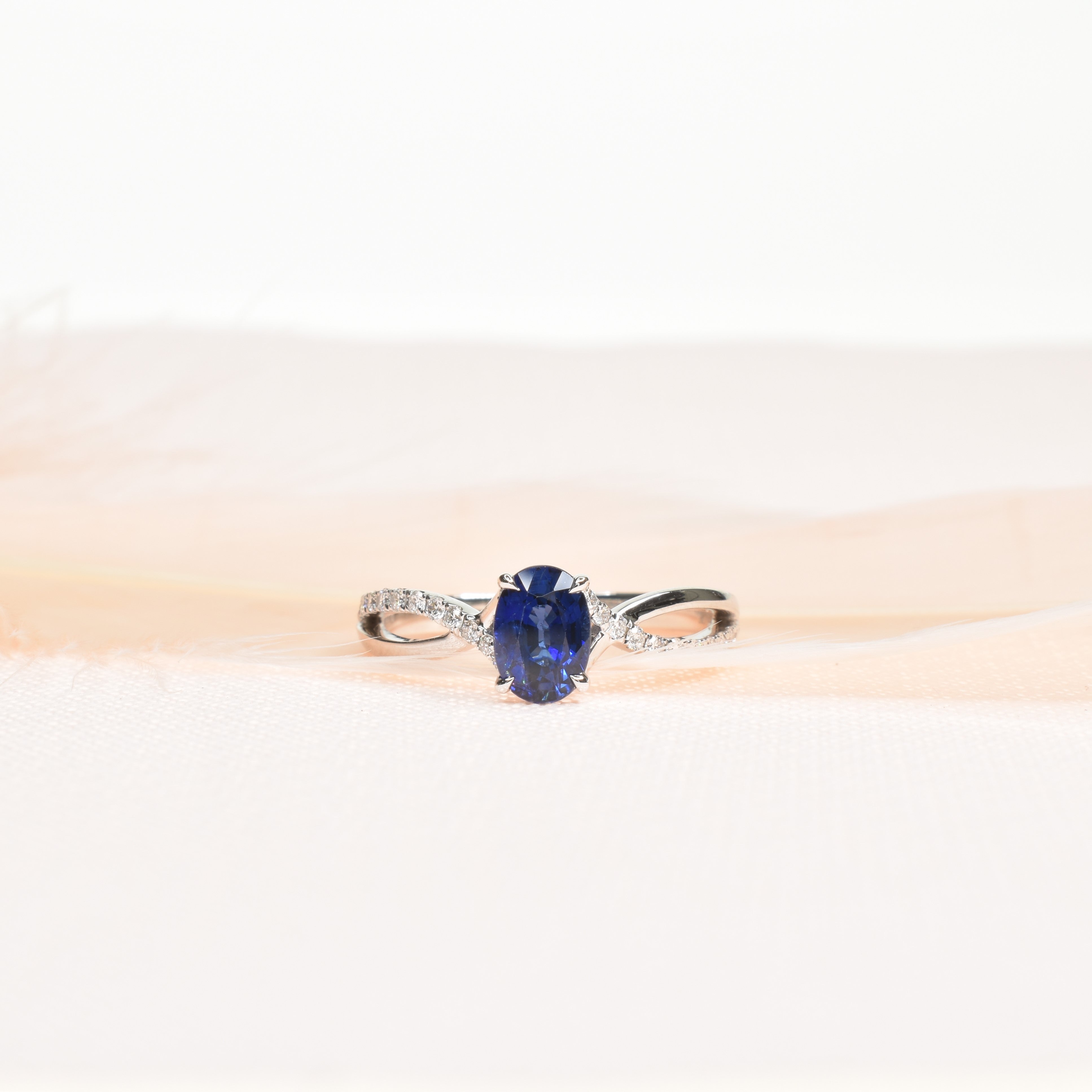 Delicate Sapphire and Diamond Ring