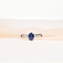 Delicate Sapphire and Diamond Ring
