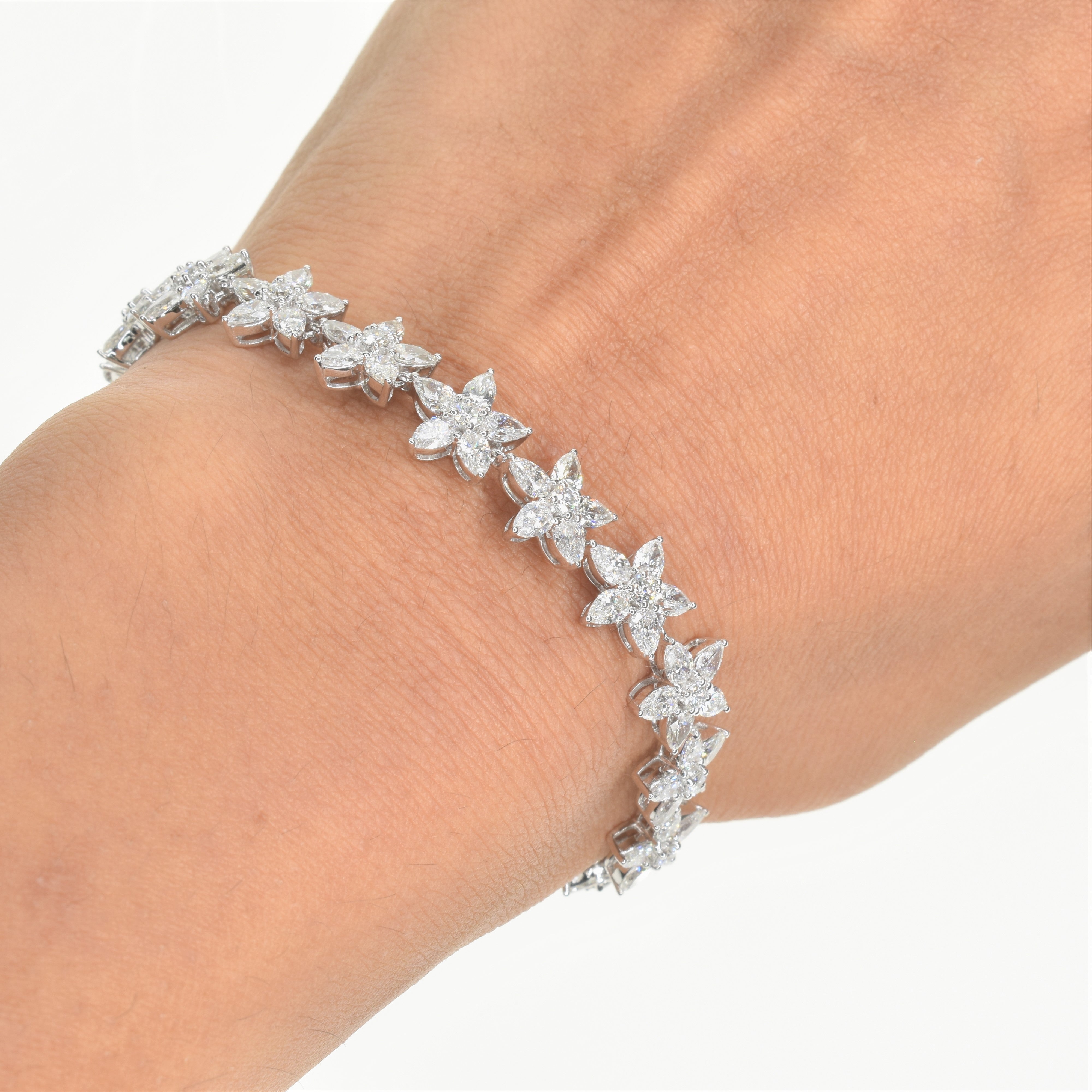 Marquise Flower Bracelet