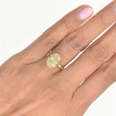 Fancy Yellow Oval Diamond Ring