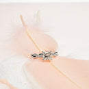 Princess Cut Ring with Twisted Band