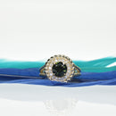 Modern Sapphire Rope Edge Ring