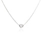 Heart Bezel Diamond Necklace