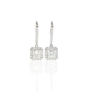 Princess Cut Diamond Earrings