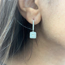 Princess Cut Diamond Earrings