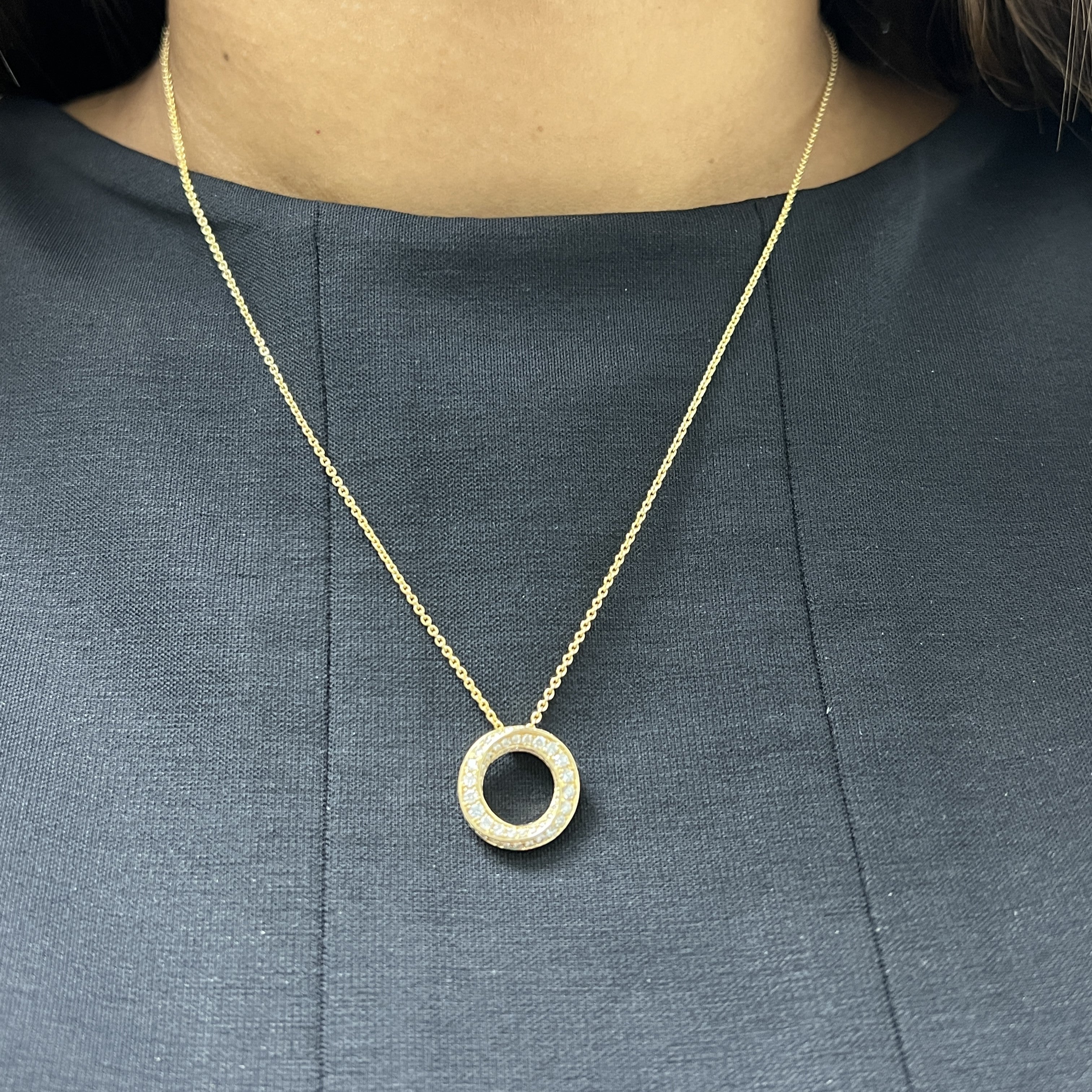 Swirl Diamond Pendant