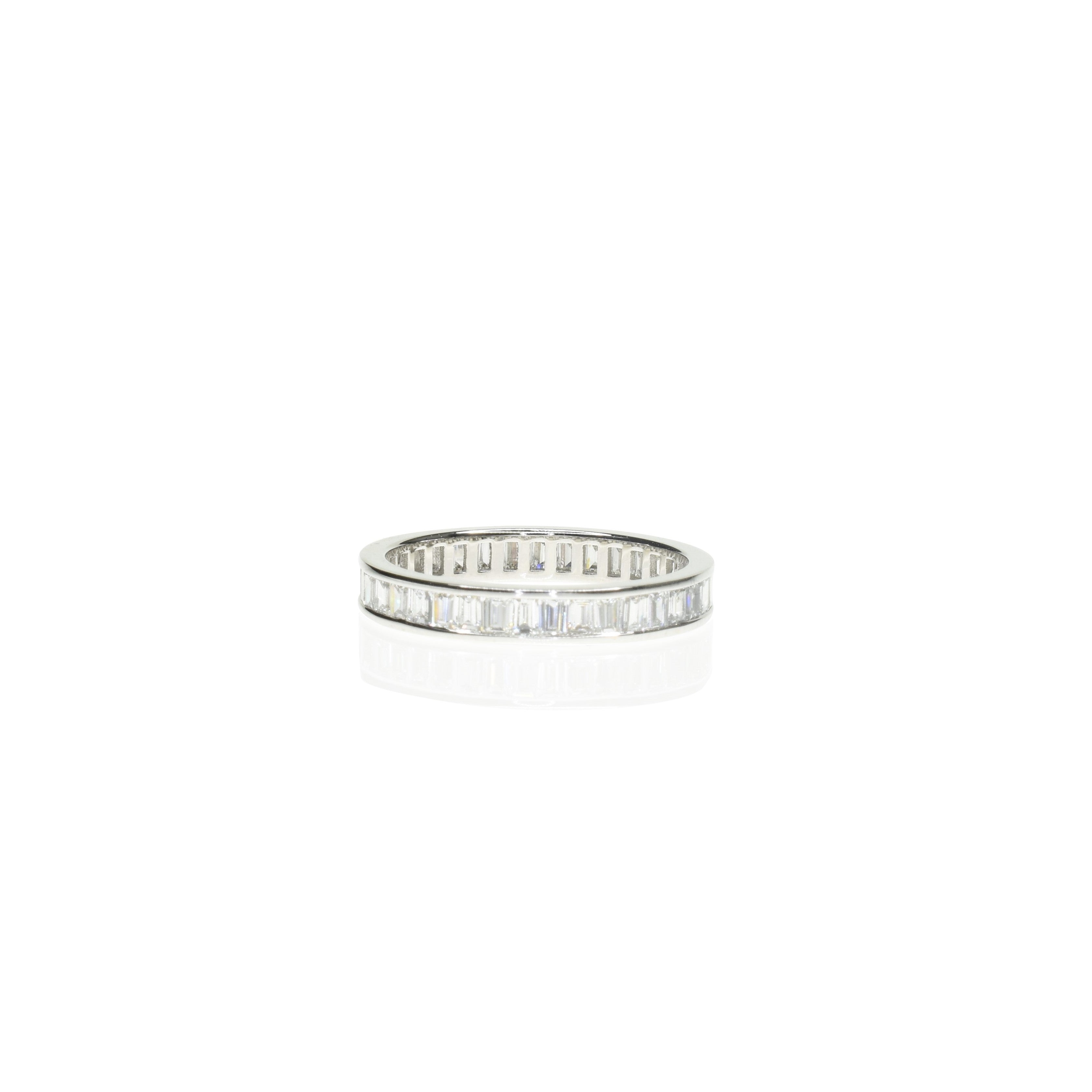 Baguette Channel Set Eternity Band