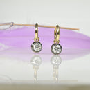 Diamond Solitaire Drop Earrings