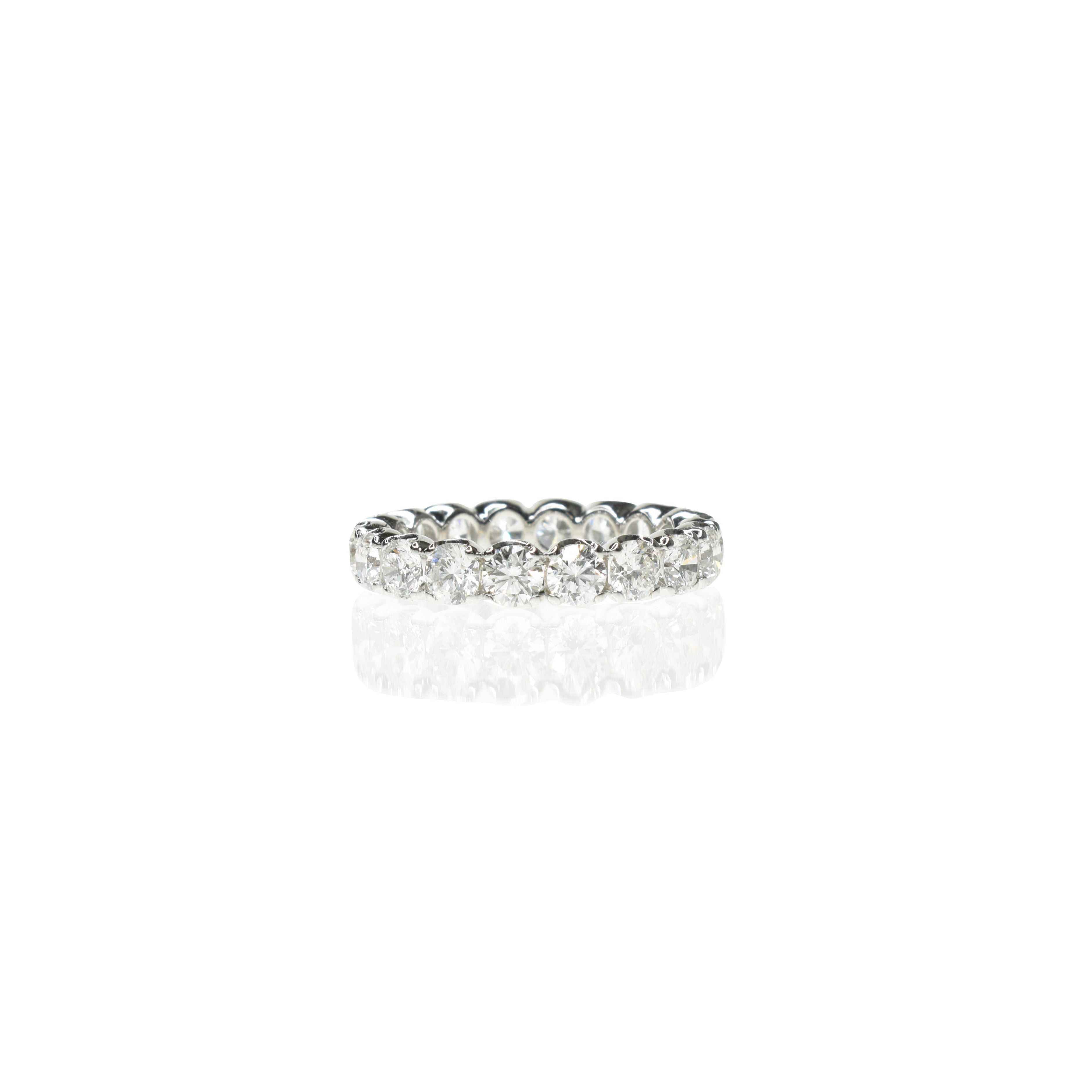 Embrace Eternity Band with 3.3mm Round Diamonds