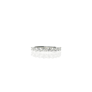 Round Diamond Half Eternity Band
