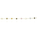 Multi-color Sappphire Bracelet with letters