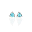 Apatite Earrings With Diamonds