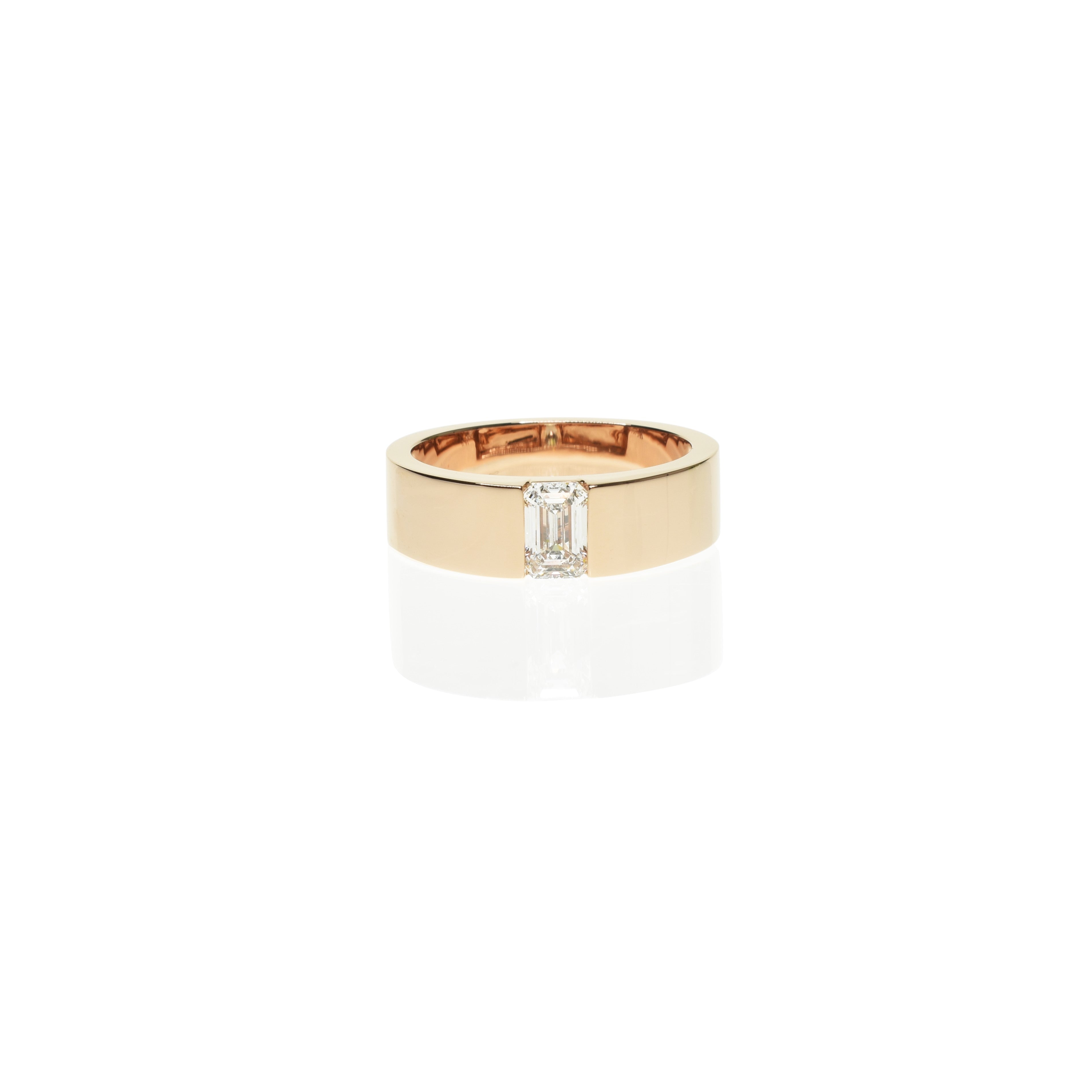 Emerald Cut Diamond Band